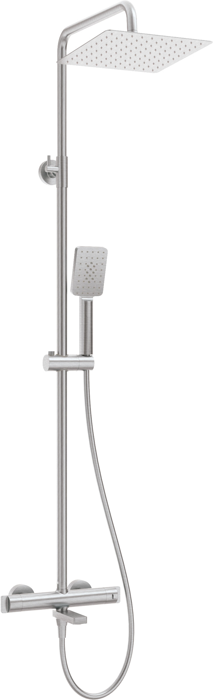 Shower column, with bathtub mixer, thermostatic